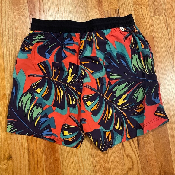 Tommy Hilfiger Men's Leaf Print Swim Trunks Multicolor - Picture 4 of 5